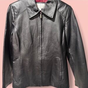 Stylish Black Leather Jacket for Women